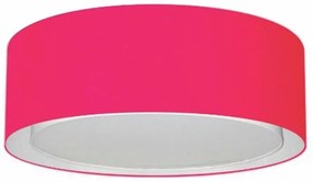 Plafon Para Varanda Gourmet Cilíndrico SV-3038 Cúpula Cor Rosa Pink