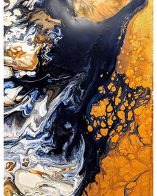 Quadro Decorativo Abstrato Tinta em Tela - KF 55443 30x40