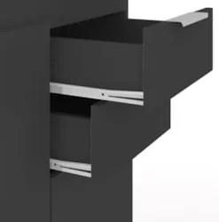 Armário de Cozinha CP01 Com Pia 120cm Pérola Z34 Preto      - Mpozenat