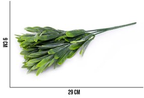 Folhagem Podocarpus com Powder X5  para Cerca Viva Verde 29 cm F04 - D'Rossi