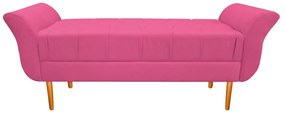 Recamier Estofado Ari 140 cm Casal Corano Pink - ADJ Decor