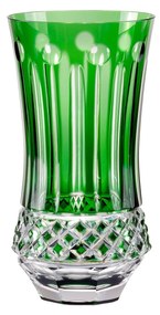 Copo de Cristal Lapidado Long Drink 19 - Verde Escuro - 69  Verde Escuro Lapidação 69