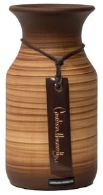Vaso Decorativo em Cerâmica Carolina Haveroth - Bamboo Fosco