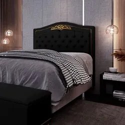 Cabeceira Cama Box Casal 140cm com Tachas Imperial J02 Sintético Preto