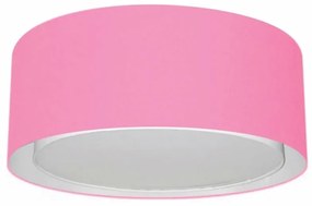 Plafon Para Quarto Cilíndrico SQ-3036 Cúpula Cor Rosa Bebê