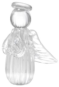 Mini Anjo Uriel Cristal Murano G  Cristal Transparente