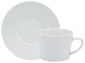 Xicara Chá Com Pires 200Ml Porcelana Schmidt - Mod. Artico 243