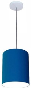 Lustre Luminária Pendente Vivare Free Lux PE-4102BR Cúpula em Tecido 13x30cm
