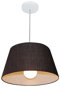 Pendente Cone Preto MJ-4039 Para Mesa de Jantar e Estar