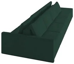 Sofá Ilha Modular com Puff para Sala Living 432cm Georgia K04 Veludo V