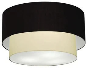 Plafon Para Corredor Cilíndrico SC-3045 Cúpula Cor Preto Bege