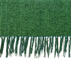 Xale de Sofá Artesanal Tear em Chenille 1,80x1,20m - Verde Escuro