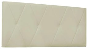 Cabeceira Painel Aquilla Para Cama Box Casal 140 cm Corino - D'Rossi - Bege