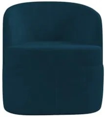 Kit 2 Poltronas Giratória Decorativa para Sala Dandara Z08 Veludo Azul