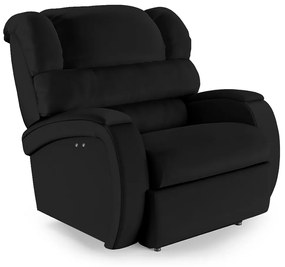 Poltrona do Papai Reclinável Napoli Power Touch Massagem PU Preto F FH1 - D'Rossi