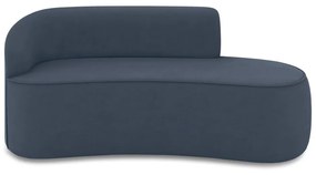 Sofá 2 Lugares Orgânico 140 cm Morgan Suede D03 - D'Rossi - Azul Marinho