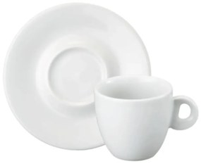 Xícara Café Com Leite Com Pires 230Ml Porcelana Schmidt - Mod. Sofia