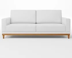 Sofá Living 160cm 2 Lugares Kayrós Sintético D05 Branco - Mpozenato