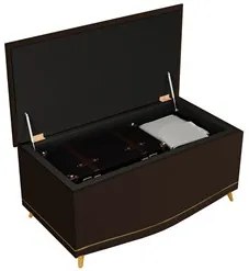 Cabeceira Cama Box Solteiro 90cm Com Calçadeira Baú Imperial J02 Sinté