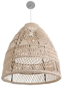Pendente Sisal Aluminio Bege