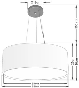 Pendente Cilíndrico Laranja MJ-4126 Para Mesa de Jantar e Estar