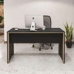 Mesa Para Computador Escrivaninha 135cm Los Angeles Preto/Carvalho Cla