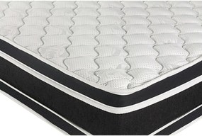 Cama Box Baú Viúva + Colchão De Espuma D33 - Castor - Black White Double Face 128x188x69cm Marrom