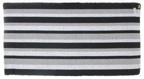 Tapete Tear Retangular Pedal Preto e Branco - 0,70cm X 1,30m