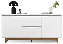 Buffet Aparador para Sala de Jantar 163cm Flow Branco - EJ Móveis