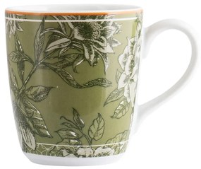 Caneca 225Ml Porcelana Schmidt - Dec. Floresta 2438