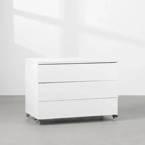 Módulo Contemporâneo 3 gavetas Branco - 85cm