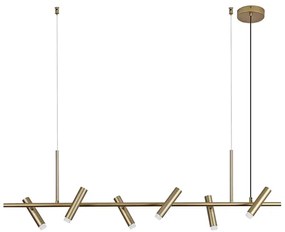 Pendente Led Metal Acrilico 18W 3000K Zione - DOURADO