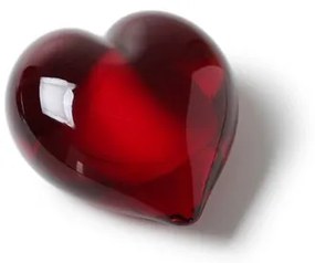 Coração Pequeno Vermelho Murano Cristais Cadoro