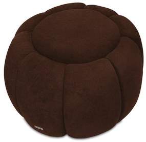 Puff Redondo Orgânico para Sala Cloud Bouclê E03 - D'Rossi - Marrom