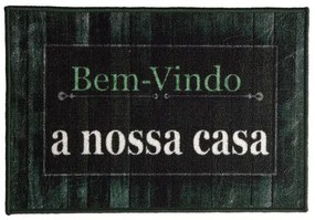 Capacho Bem-Vindo Estampado Corttex Verde