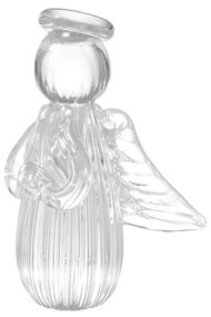 Mini Anjo Uriel Cristal Murano P - Cristal Transparente  Cristal Transparente
