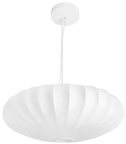Pendente Tecido Metal Branco 80x30cm Balloon
