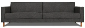 Sofa Lana 2 Lugares Linho Grafite Pes Natural 180cm - 73735 Sun House