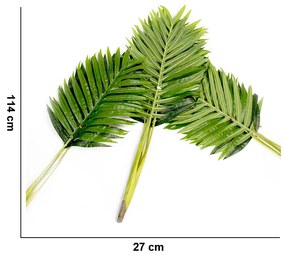 Planta Artificial Palmeira Areca Real Toque X15 Verde 114 cm F04 - D'Rossi