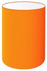 Cúpula abajur cilíndrica cp-7003 Ø15x20cm laranja