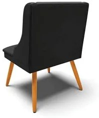Kit 10 Cadeiras Estofadas para Sala de Jantar Pés Palito Lia Veludo Pr