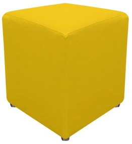 Puff Decorativo Dado Corano Amarelo - ADJ DECOR