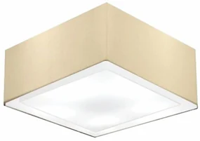 Plafon Para Sala Quadrado SL-3039 Cúpula Cor Algodão Crú