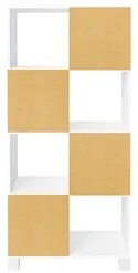 Conjunto Escritório Home Office 4 Peças Golden A06 Olmo/Branco - Mpoze