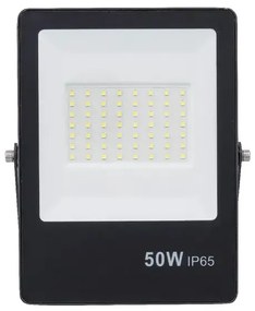 Projetor Led Ultrafino Aluminio 50W 120 6500K Ip65 - PRETO