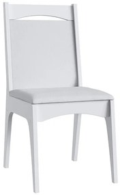 Conjunto Completo Jantar Cozinha Mesa Elástica 6 Cadeiras - Branco