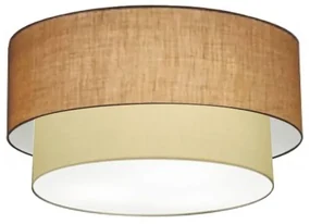 Plafon Para Corredor Cilíndrico SC-3062 Cúpula Cor Palha Bege