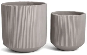 Kit 2 Cachepot - Cimento Cinza