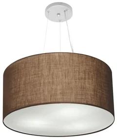 Pendente Cilíndrico Café MJ-4191 Para Mesa de Jantar e Estar