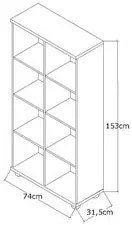 Nicho Organizador Multiuso Legend F04 Branco - Mpozenato